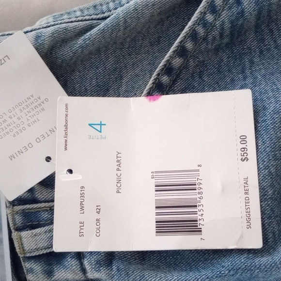 Women's Liz Claiborne jeans, NWT - Picture 2 of 4